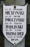 Chaim Rausneider, upami�tniony na imiennej tablicy epitafijnej na wydzielonej kwaterze na cmentarzu rzymskokatolickim w Juliopolu.