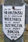 Mieczys�aw Wieczorek, upami�tniony na imiennej tablicy epitafijnej na wydzielonej kwaterze na cmentarzu rzymskokatolickim w Juliopolu.
