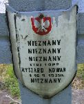 Ryszard Nowak, upami�tniony na imiennej tablicy epitafijnej na kwaterze wojennej na cmentarzu rzymskokatolickim w Rybnie. Stan z 2005r.