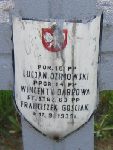 Franciszek Ga�ciak (Go�ciak), upami�tniony na imiennej tablicy epitafijnej na kwaterze wojennej na cmentarzu rzymskokatolickim w Rybnie. Stan z 2005r.