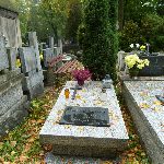 Gr�b Edmunda Romana Orlika na cmentarzu rzymskokatolickim pw. �w. J�zefa przy ul. Ogrodowej w �odzi. Stan z dn. 16. 10. 2015 r. (fot. Miros�aw Malinowski).