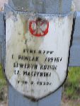 Seweryn Kozio�, upami�tniony na imiennej tablicy epitafijnej na kwaterze wojennej na cmentarzu rzymskokatolickim w Rybnie. Stan z 2005r.