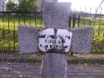 Kan. Micha� Czarnopyski upami�tniony na imiennej tablicy epitafijnej na mogile zbiorowej na cm. wojennym w Starym Waliszewie. Stan z dn. 28.08.2012 r. (fot. B�a�ej Kucharski).