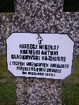 Kazimierz G�adkowski upami�tniony na imiennej tablicy epitafijnej na mogile zbiorowej na cm. wojennym w Rydwanie. Stan z dn. 31.08.2012 r. (fot. B�a�ej Kucharski).
