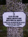 Bronis�aw Dudek upami�tniony na imiennej tablicy epitafijnej na mogile zbiorowej na cm. wojennym w Rydwanie. Stan z dn. 31.08.2012 r. (fot. B�a�ej Kucharski).