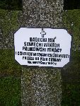 Jan Babecki upami�tniony na imiennej tablicy epitafijnej na mogile zbiorowej na cm. wojennym w Rydwanie. Stan z dn. 31.08.2012 r. (fot. B�a�ej Kucharski).
