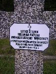 Stefan Leski upami�tniony na imiennej tablicy epitafijnej na mogile zbiorowej na cm. wojennym w Rydwanie. Stan z dn. 31.08.2012 r. (fot. B�a�ej Kucharski).
