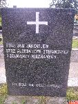 Strz. Jan Jakowlew upami�tniony na imiennej tablicy epitafijnej na mogile zbiorowej w obr�bie kwatery wojennej �o�nierzy Wojska Polskiego na cm. parafii rzymskokatolickiej pw. �w. Macieja Aposto�a i �w. Ma�gorzaty w Bednarach. Stan z dn. 06.09.2012 r. (fot. B�a�ej Kucharski).