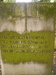 Ppor. Witold Sie�kowski upami�tniony na imiennej tablicy epitafijnej na mogile zbiorowej na cm. wojennym w Kompinie. Stan z dn. 15.09.2012 r. (fot. B�a�ej Kucharski).
