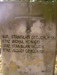 Strz. Stanis�aw Wujcik (W�jcik) upami�tniony na imiennej tablicy epitafijnej na mogile zbiorowej na cm. wojennym w Kompinie. Stan z dn. 15.09.2012 r. (fot. B�a�ej Kucharski).