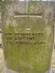 Strz. Stanis�aw Kaleta upami�tniony na imiennej tablicy epitafijnej na mogile zbiorowej na cm. wojennym w Kompinie. Stan z dn. 15.09.2012 r. (fot. B�a�ej Kucharski).