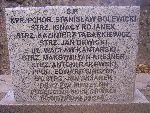 Kpr. pchor. Stanis�aw Bolewicki (Bolenicki) upami�tniony na imiennej tablicy epitafijnej na mogile zbiorowej w obr�bie kwatery wojennej �o�nierzy Wojska Polskiego na cm. parafii rzymskokatolickiej pw. Nawiedzenia Naj�wi�tszej Marii Panny i �w. J�zefa w Bielawach. Stan z dn. 29.09.2012r. (fot. B�a�ej Kucharski).