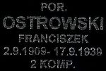 Projekt tabliczki epitafijnej z dokumentacji odnowienia mogi� �o�nierskich w 2003r. na cmentarzu wojskowym w Kiernozi
