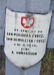 Kazimierz Hanaszczuk, upami�tniony na imiennej tablicy epitafijnej na kwaterze wojennej na cmentarzu rzymskokatolickim w Rybnie. Stan z 2005r.