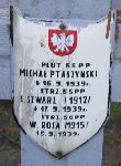 Micha� Ptaszy�ski, upami�tniony na imiennej tablicy epitafijnej na kwaterze wojennej na cmentarzu rzymskokatolickim w Rybnie. Stan z 2005r.