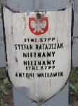 Stefan Ratajczak, upami�tniony na imiennej tablicy epitafijnej na kwaterze wojennej na cmentarzu rzymskokatolickim w Rybnie. Stan z 2005r.