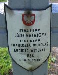 B�k, upami�tniony na imiennej tablicy epitafijnej na kwaterze wojennej na cmentarzu rzymskokatolickim w Rybnie. Stan z 2005r.