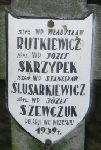 J�zef Szewczuk, upami�tniony na imiennej tablicy epitafijnej na wydzielonej kwaterze na cmentarzu rzymskokatolickim w Juliopolu.