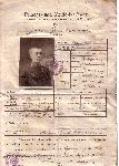 Dow�d osobisto-meldunkowy wystawiony dn. 8 marca 1916 r. w Wiedniu dla Jana Witolda Komorowskiego (dok. ze zbior�w rodzinnych).