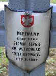 Stefan Sergel, upami�tniony na imiennej tablicy epitafijnej na kwaterze wojennej na cmentarzu rzymskokatolickim w Rybnie. Stan z 2005r.
