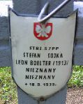 Stefan Sojka, upami�tniony na imiennej tablicy epitafijnej na kwaterze wojennej na cmentarzu rzymskokatolickim w Rybnie. Stan z 2005r.