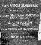 Edgar Waldemar Schwalbe upami�tniony na tablicy nagrobnej. Fot. pochodzi ze strony http://staahoo.blox.pl/html