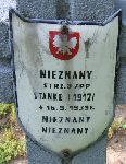 Wilhelm Stanke, upami�tniony na imiennej tablicy epitafijnej na kwaterze wojennej na cmentarzu rzymskokatolickim w Rybnie. Stan z 2005r.