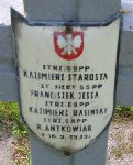 Franciszek Jessa, upami�tniony na imiennej tablicy epitafijnej na kwaterze wojennej na cmentarzu rzymskokatolickim w Rybnie. Stan z 2005r.