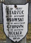 Klemens Becker, upami�tniony na imiennej tablicy epitafijnej na wydzielonej kwaterze na cmentarzu rzymskokatolickim w Juliopolu.