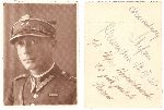 Stefan Wojciechowski jako porucznik 70 pu�ku piechoty, Pleszew, dn. 19 lipca 1938 r. (fot. ze zb. Henryka Krzy�ana).
