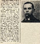 List do Redakcji "�o�nierza Polskiego" napisany przez Piotra Jakuboszczaka, wnuka siostry Zygfryda Szkudlarka (wycinek prasowy ze zb. Jaros�awa Fr�ckiewicza).
