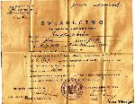 �wiadectwo uko�czenia przez Wac�awa Szmytkowskiego kursu przysposobienia wojskowego II stopnia wystawione 10 czerwca 1929 r. przez Obwodowego Komendanta Przysposobienia Wojskowego w Jarocinie przy Dow�dztwie 70 pu�ku piechoty (dok. ze zb. rodzinnych; udost�pni�a: Miros�awa Marciniak, Wilkowyja, https://pl-pl.facebook.com/wilkowyja.lutynia.mlyn/).