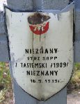 Z. Tasiemski, upami�tniony na imiennej tablicy epitafijnej na kwaterze wojennej na cmentarzu rzymskokatolickim w Rybnie. Stan z 2005r.
