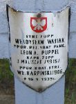 Leon Augustyn Puppel, upami�tniony na imiennej tablicy epitafijnej na kwaterze wojennej na cmentarzu rzymskokatolickim w Rybnie. Stan z 2005r.