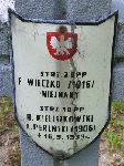 Bronis�aw Kieliszkowski, upami�tniony na imiennej tablicy epitafijnej na kwaterze wojennej na cmentarzu rzymskokatolickim w Rybnie. Stan z 2005r.