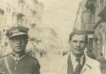 ppor. Wojciech Stanis�aw Jackowski z koleg� studentem Antonim Jakubowskim, Warszawa, ul. Nowy �wiat, 1939
Fotografia ze zbior�w bratanka - Wojciecha Jackowskiego