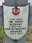 Adam Wytarkiewicz (Wytrakiewicz), upami�tniony na imiennej tablicy epitafijnej na kwaterze wojennej na cmentarzu rzymskokatolickim w Rybnie. Stan z 2005r.