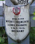 Wincenty Zbudniewek, upami�tniony na imiennej tablicy epitafijnej na kwaterze wojennej na cmentarzu rzymskokatolickim w Rybnie. Stan z 2005r.