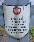 Beser Falk, upami�tniony na imiennej tablicy epitafijnej na kwaterze wojennej na cmentarzu rzymskokatolickim w Rybnie. Stan z 2005r.