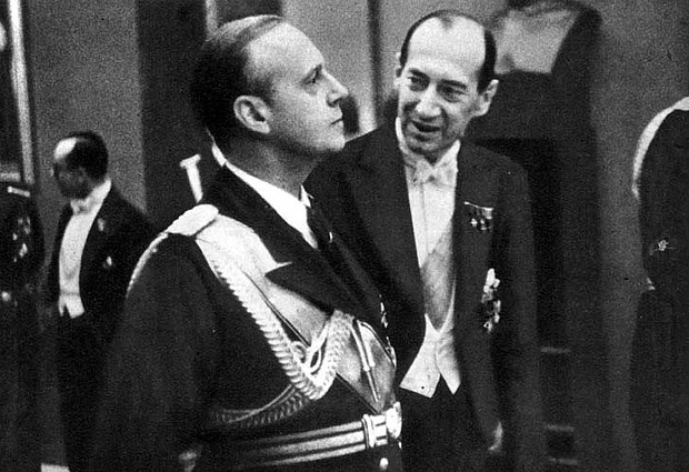 Joachim von Ribbentrop w rozmowie z J�zefem Beckiem podczas wizyty w Warszawie w styczniu 1939 r. (�r�d�o: Wikimedia Commons).