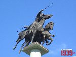 Warszawa, Rondo Jazdy Polskiej, pomnik. Stan z dn. 26 wrze�nia 2016 r. (fot. Tomasz Karolak).