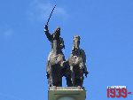 Warszawa, Rondo Jazdy Polskiej, pomnik. Stan z dn. 26 wrze�nia 2016 r. (fot. Tomasz Karolak).